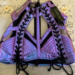 Club Exx Blue & Purple Harness